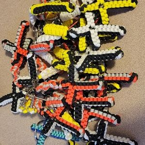 Paracord Cross keychain variety of colors